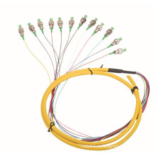 Высокоскоростной 12-жильный волоконно-оптический соединительный кабель / оптоволоконный патч-корд, наружный патч-корд / кабель-связка